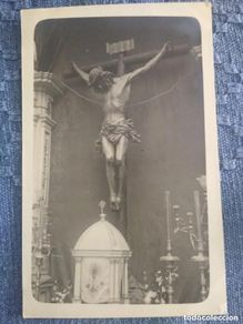 Postales: Postal fotográfica Cádiz Semana Santa ? . Cristo crucificado. Sin circular